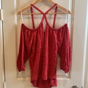 Cross Front, Cold-Shoulder Top